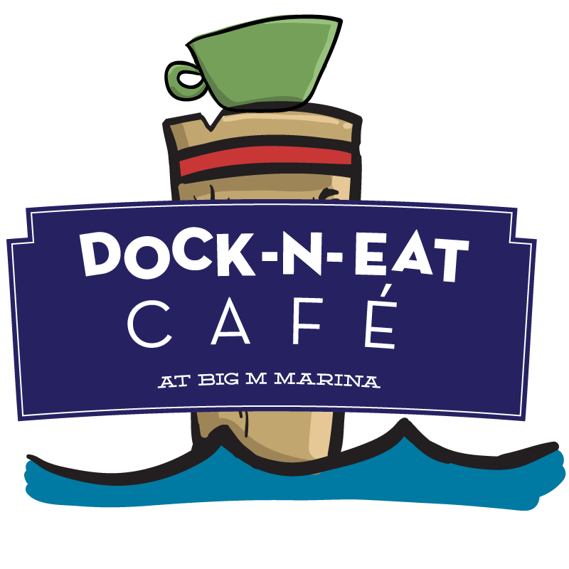  dining at Dock-N-Eat Cafe at Big M Marina